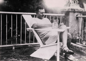 Ernest Hemingway in Cuba. Ida Woodward Barron Collection.