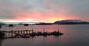 sunset in sitka