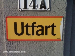 utfart with text